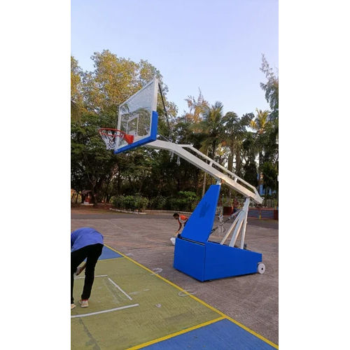 Portable Basketball Pole Adjustable Height And Jack System