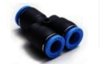 Tube To Tube Union Y And Reducing Y Connector - Nylon Material, 200-300 Grams Weight | Black & Blue Color, Advanced Pneumatic Fitting Design