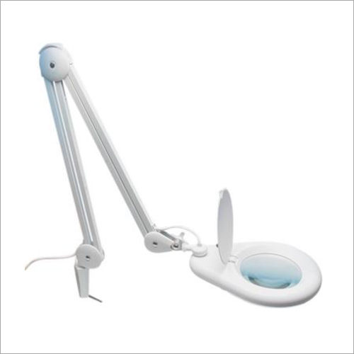 White Table Clamp Magnifying Lamp