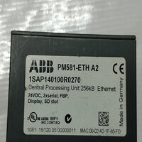 ABB PM581-ETH A2 1SAP140100R0270 PLC MODULE