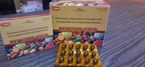 Multivitamin and Multimineral and Antioxidant and Ashwagandha and Ginseng Softgel Capsules