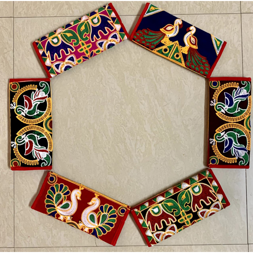 9 x 9 inch Ladies Double Magnet Pouch