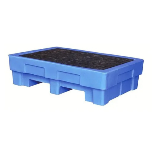 DSCP-DL2 2 Drum Spill Containment Double Wall Chemical & Oil Spill Control Pallet