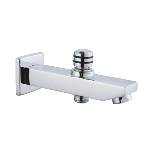 CUBIX WALL SPOUT WITH BUTTON