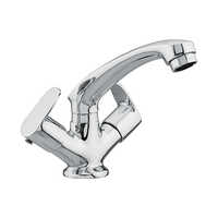 V-stone Center Hole Basin Mixer - Color: Sliver