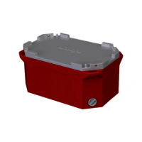 Ic-70 Insulated Ice Box Fish & Vegetables Cold Storage Box Vaccine Carrier Box - Color: Red