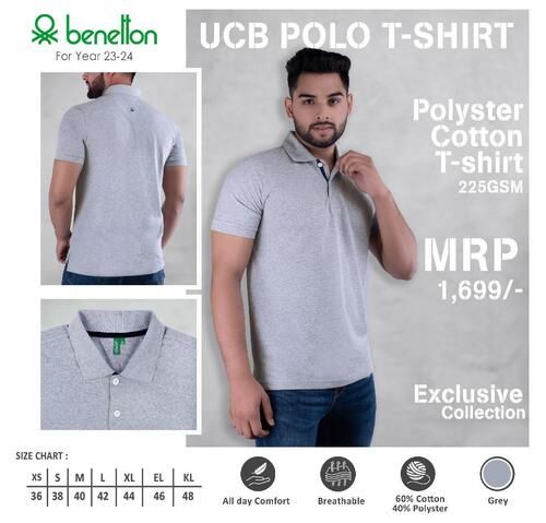 POLYSTER COTTON POLO T-SHIRT UCB