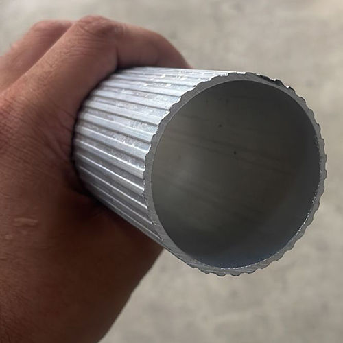 Aluminium Flutted Pipe - Hardness: Rigid