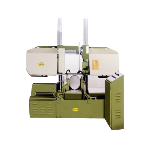 Green And White Double Column Metal Cutting Bandsaw Machine