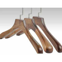 Wooden Clothes Hanger - Wooden Material, Available In Different Sizes, Brown Finish | Strong, Durable, Gentle On Clothes, Ideal For Organizing