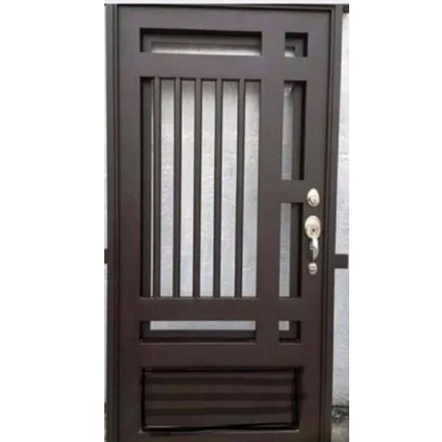 Brown Mild Steel Main Door