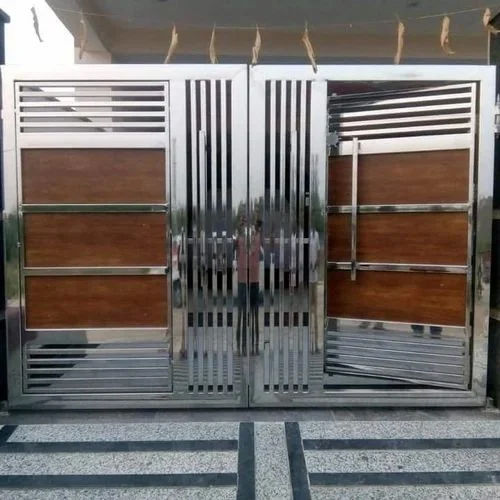 Brown Stainless Steel Sliding Gate