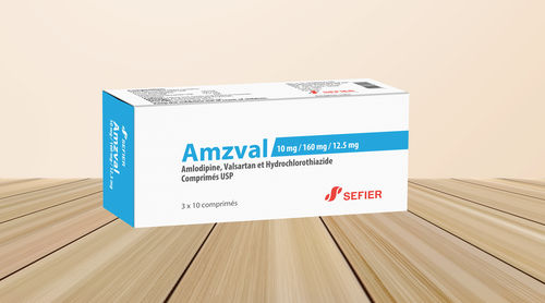 Amzval Amlodipine Valsartan और हाइड्रोक्लोरोथियाज़ाइड टैबलेट Usp 10Mg-160Mg-12.5Mg सामान्य दवाएं