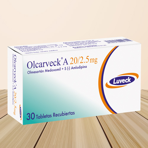 Olcarveck A Olmesartan Medoxomil And S-Amlodipine Tablets 20 mg-2.5 mg