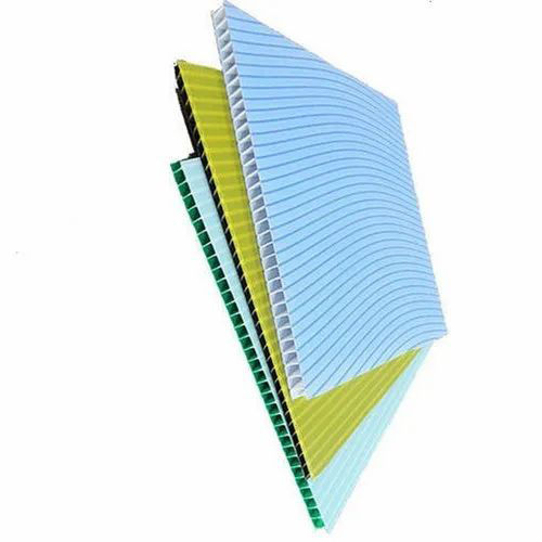 Multicolour Polypropylene Corrugated Sheet