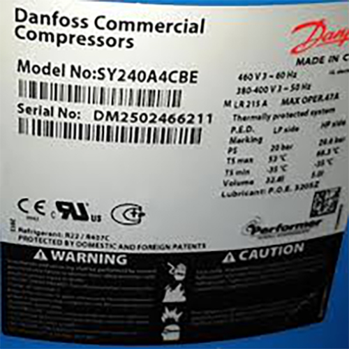 Danfoss SY 240 Scroll Compressor