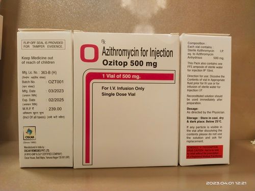 Azithromycin For Injection - Physical Form: Liquid