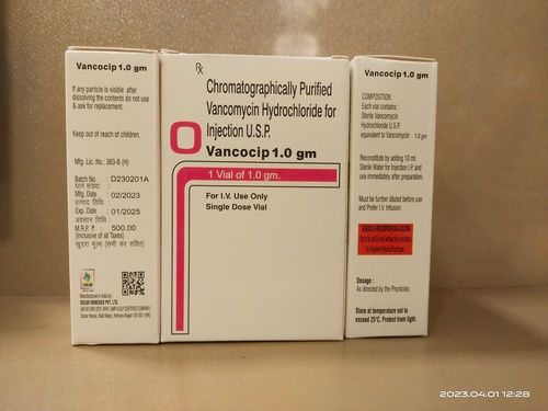 Chromatographically Purified Vancomycin Hydrochloride - Drug Type: Injection