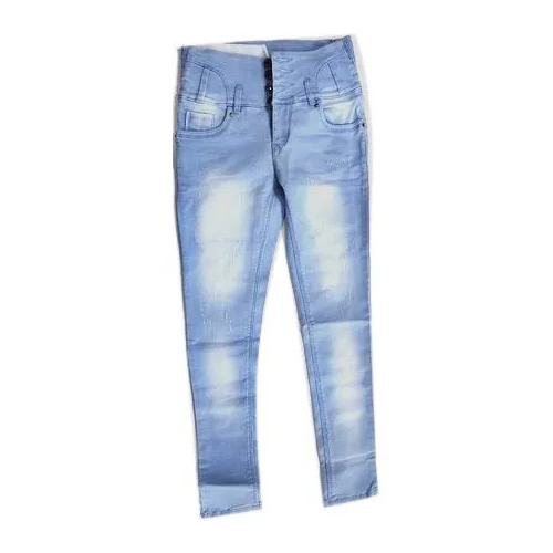Light Blue Ladies Designer Denim Jeans