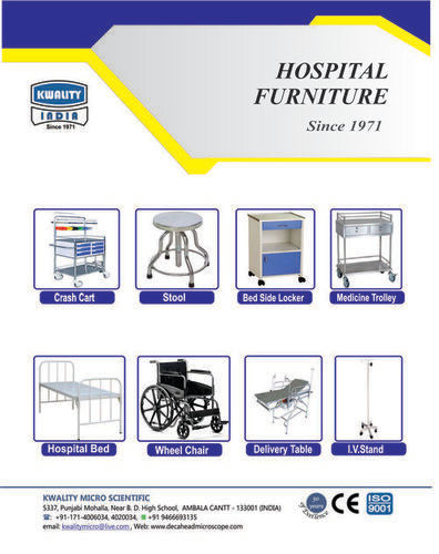 Hospital Furniture - Stainless Steel, Mild Steel, Wooden & Plastic Materials | Versatile and Durable Design Ideal for Healthcare Environments