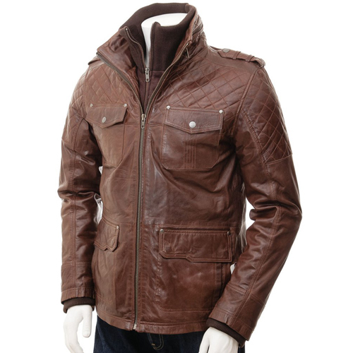 No Fade Mens Wear Leather Jacket