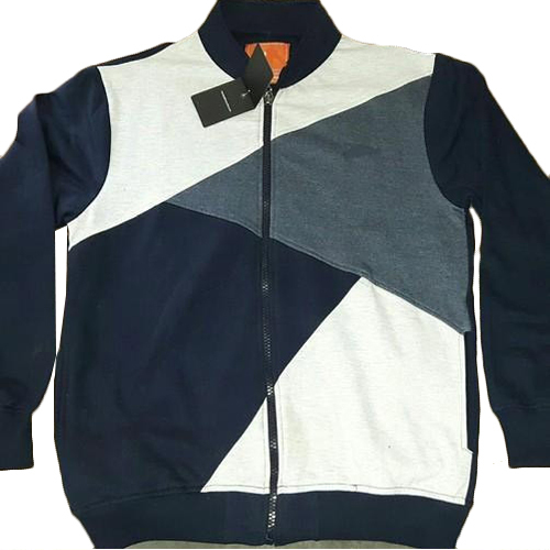 Multicolor Mens Zipper Sweatshirts