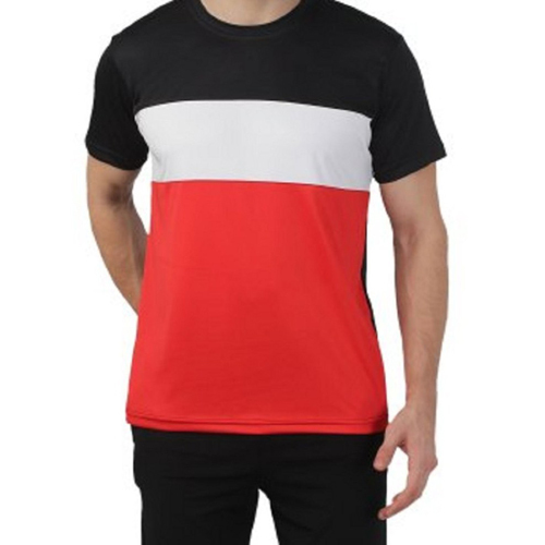 Mens Cotton Round Neck T-Shirt - Cotton Fabric, Short Sleeves, Multicolor | Stylish and Comfortable Fit for Adults
