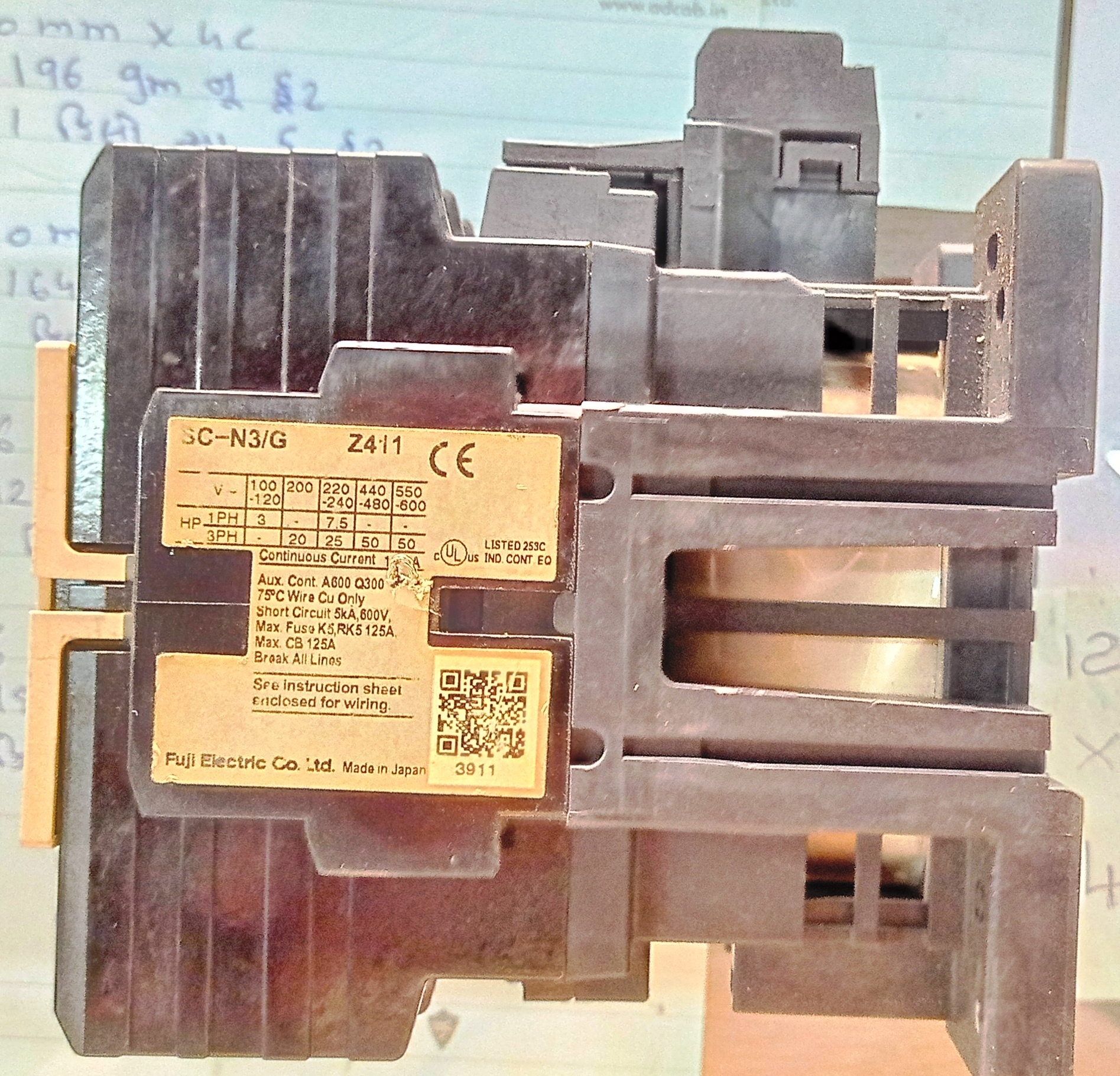 FUJI SC-N3/G (65) CONTACTOR