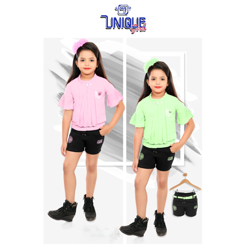 Girls Round Neck Shirt And Top