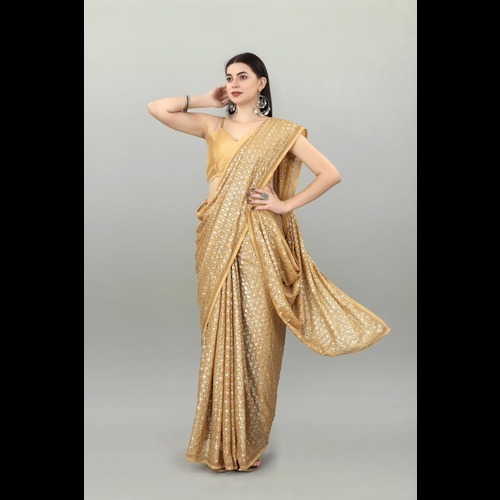 georgette   sequnce    saree