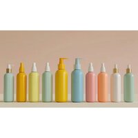 Boston Shape Round Pet Bottle - 30ml To 500ml | Customizable Color Options, Narrow Flip-top Lid