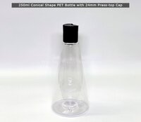 Conical Shower Gel PET Bottles