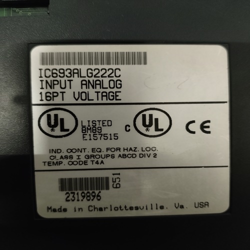 GE FANUC IC693ALG222C ANALOG INPUT MODULE