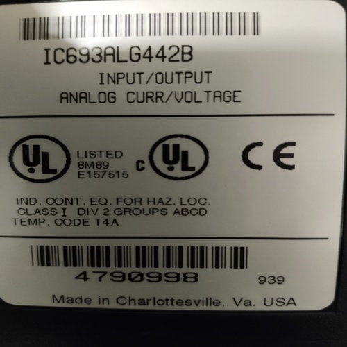 GE FANUC IC693ALG442B INPUT/OUTPUT ANALOG MODULE