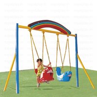 Two Seater Dolphin Swing - Color: Multicolor