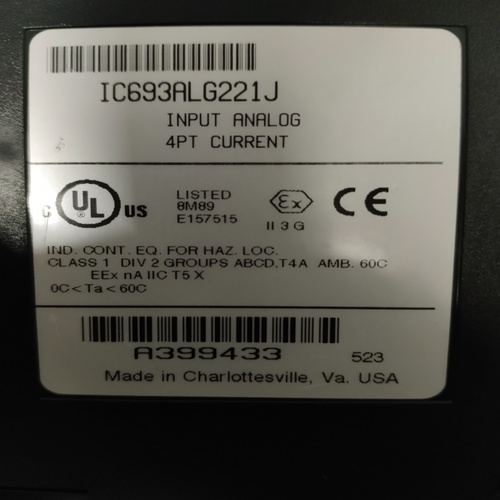GE FANUC IC693ALG221J ANALOG INPUT MODULE