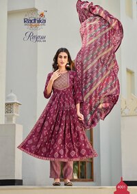 Pure Modal Muslin Printed Kurti With Embroidery