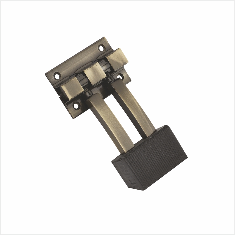 High quality 5inch wall protector antique Brass Chitra wall mount shower door stopper