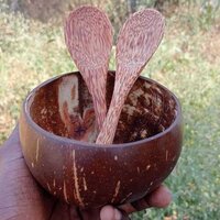 Coconut Shell Soup Cup - Raw Coconut Shell Material, Customizable Size, Various Colors | Unique Rustic Design For Commercial & Household Use