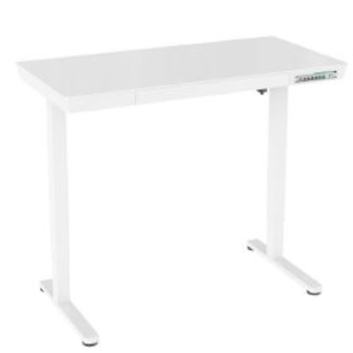 White Electric Height Adjustable Desk