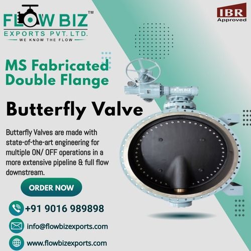 MS Fabricated Butterfly Valve