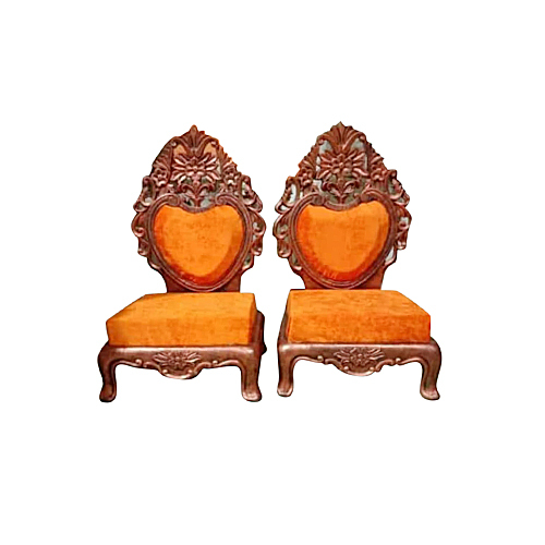 Orange Mandap Sofa Chair