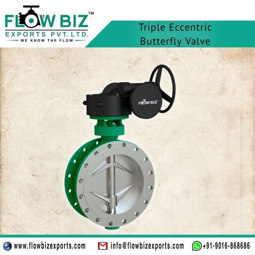 Triple Offset Butterfly Valve - Metal to Metal Seated, Fire Safe Design for Zero Leakage and High-Pressure Applications, Bi-Directional Flow Control from 2 to 12 Inches