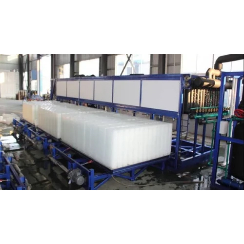 White-Blue Industrial Ice Block Making Machine