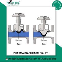 Pharma Diaphragm Valve - Aseptic Design, 15mm To 80mm Size Range, Tri Clover End Connection | Manual & Pneumatic Control Variants For Precise Flow Management