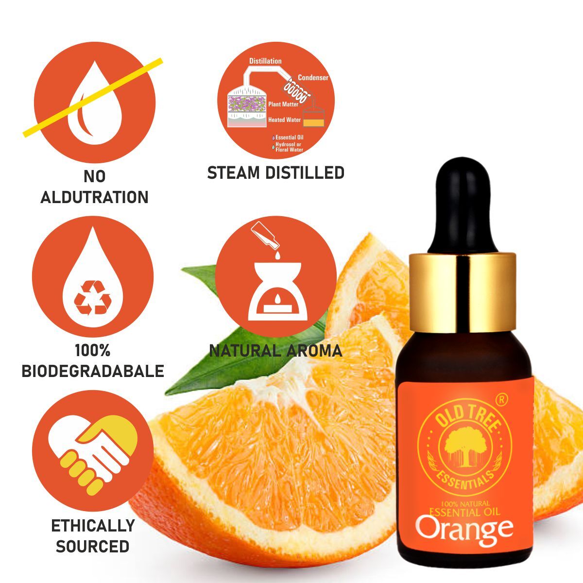 Orange Essential Oil 15ml.