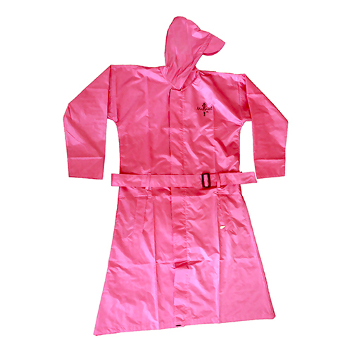 Ladies Pink Mannat Rain Coat