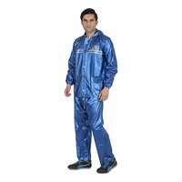 Mens Blue Gladiator Button Rain Suit