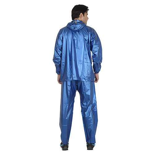 Mens Blue Gladiator Button Rain Suit
