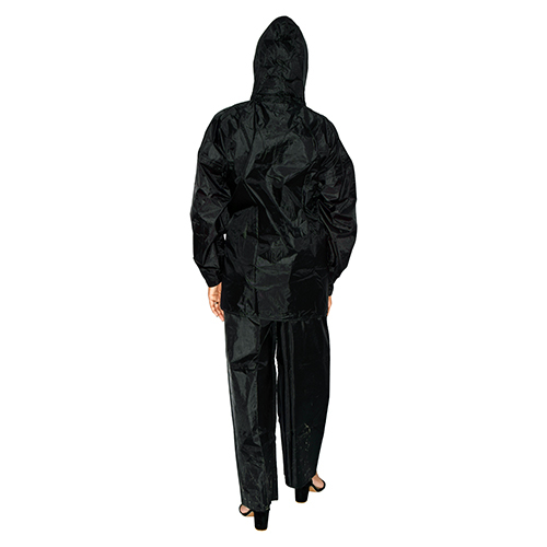 Ladies Black Taping Rain Suit